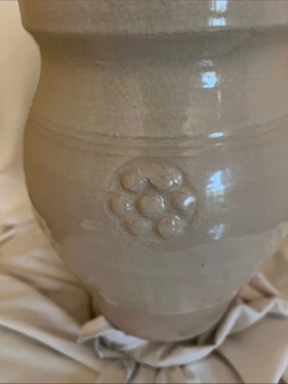 Handmade Glazed Ceramic Jar with Lid